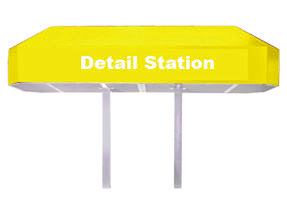 JE Adams 32010CAN Yellow 10ft Canopy